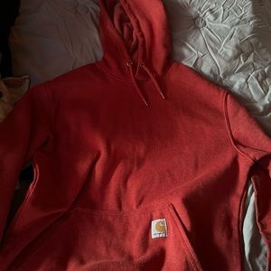Red Carhartt sweatshirt